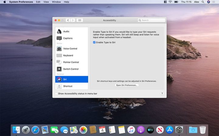 usar Siri en Mac