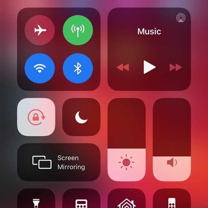 Centro de Control iOS 13