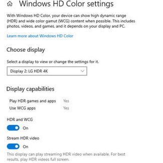 activar HDR en Windows 10