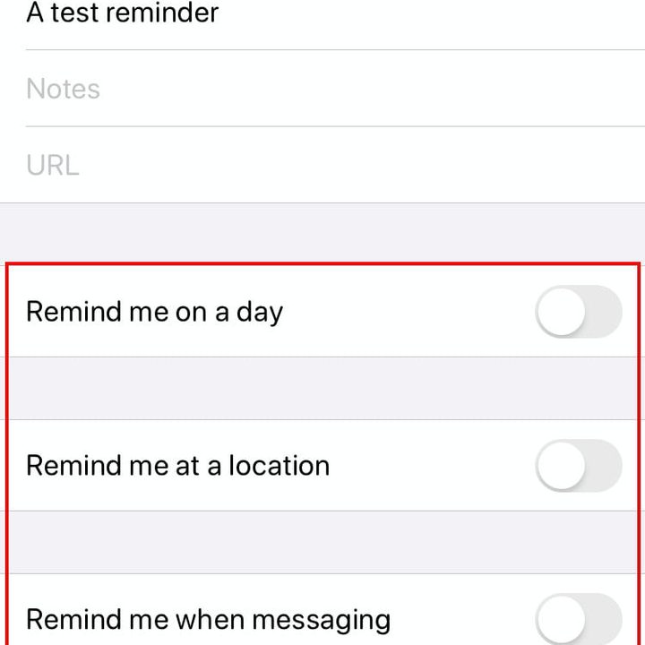 Agregar hora, ubicación o contacto
