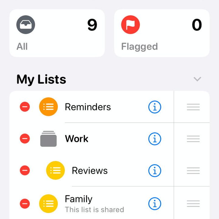app recordatorios de ios 13 how to use reminders groups 1 750x1334