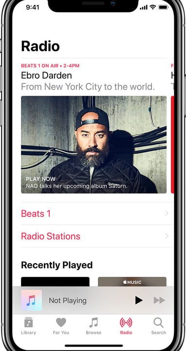 Live Radio en iOS 13