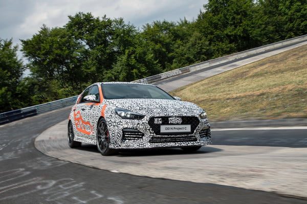 hyundai i30 n project c driving front 2 600x400