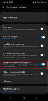 configuraciones para cambiar en galaxy note 10 y plus swipe down notifications 345x345
