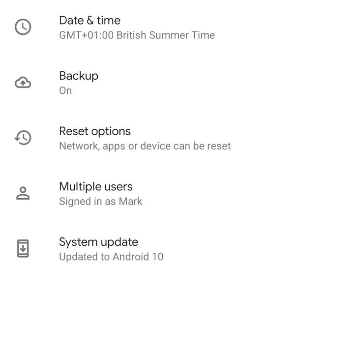 navegación por gestos en Android 10