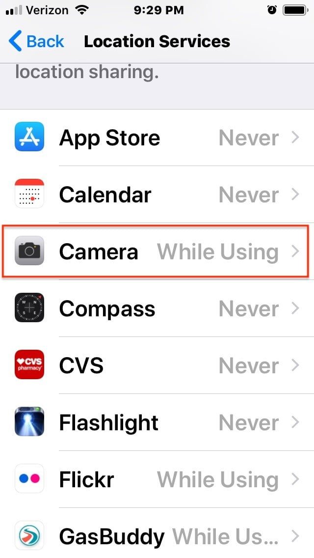 eliminar la geolocalizacion de las fotos en iphone location123 640x1136