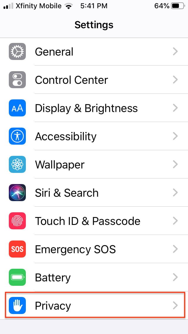 permisos a una app en iphone privacy1 2 640x1136