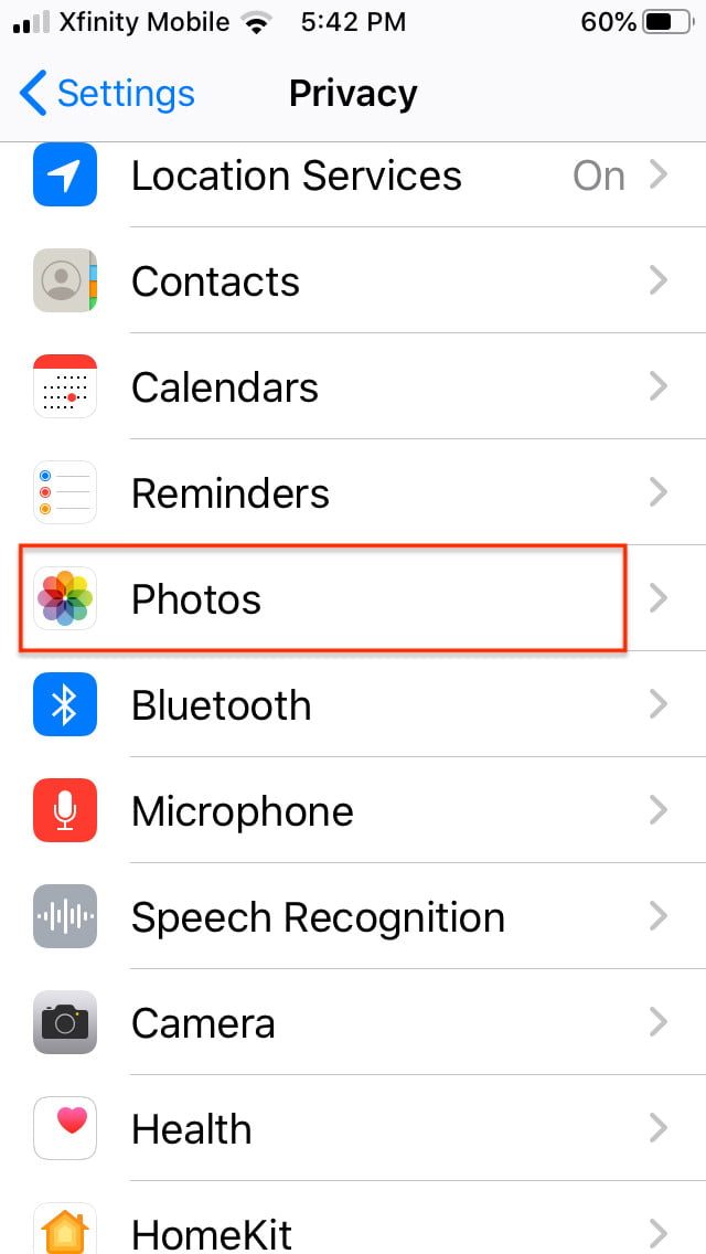 permisos a una app en iphone privacy2 640x1136
