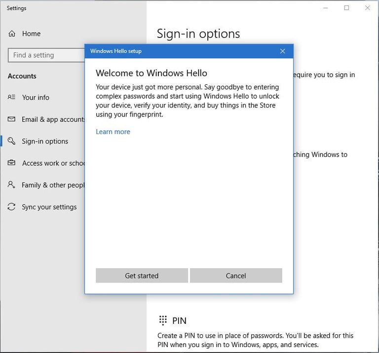Cómo configurar Windows Hello | Configura el lector de huellas