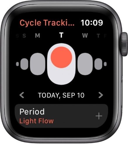 Cómo usar la app Control de Ciclos en Apple Watch