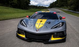 chevrolet corvette c8r imsa gtlm the c8 r is chevy  s first mid engine race car t