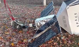 satelite samsung selfies se estrella crashes