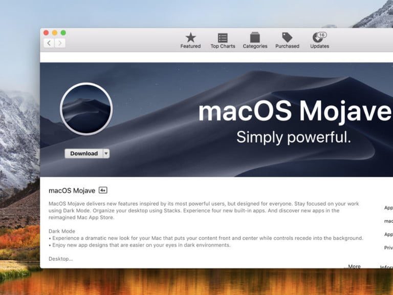 MacOs Mojave