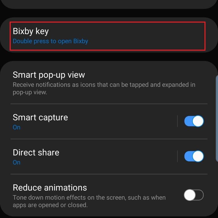 como cambiar el boton de bixby settings key