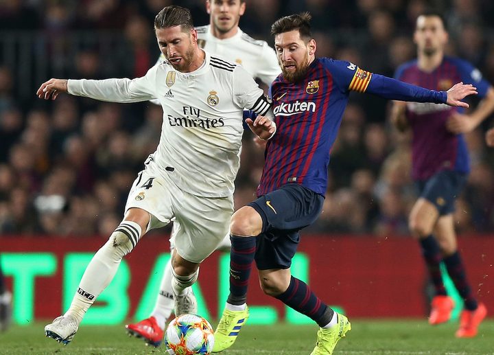 Sergio Ramos y Lionel Messi.