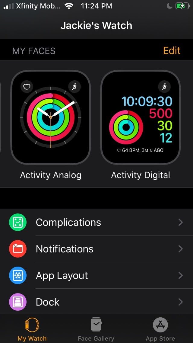 como enlazar apple watch con iphone face2 3 640x1136