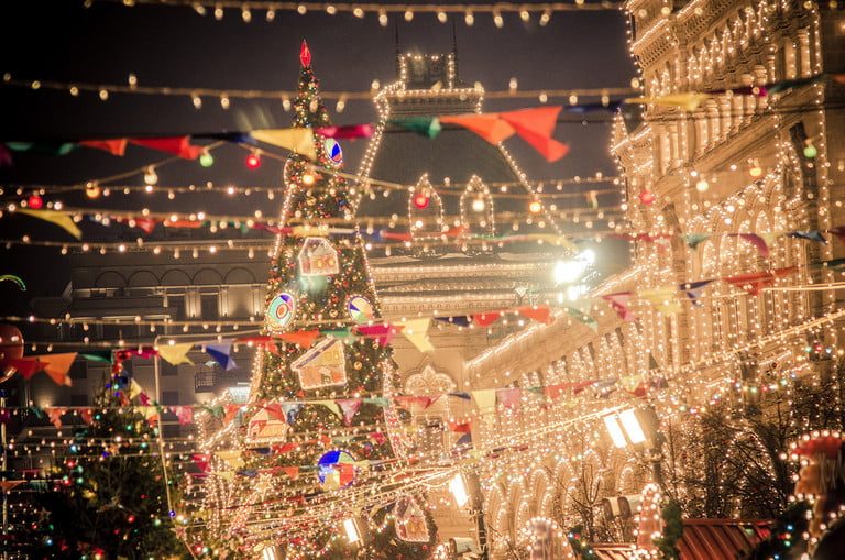 Cómo tomar fotos de luces navideñas