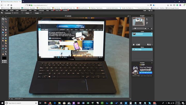 Captura de pantalla de programa Pixlr