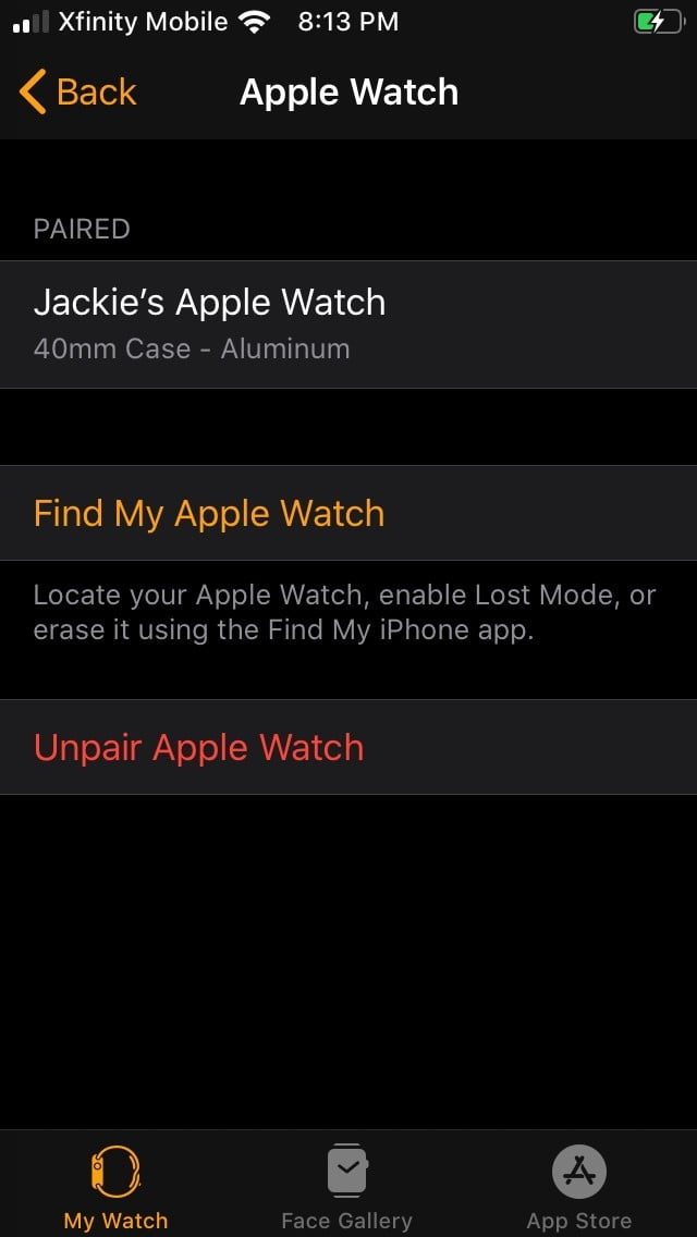 como enlazar apple watch con iphone unpair33 640x1136