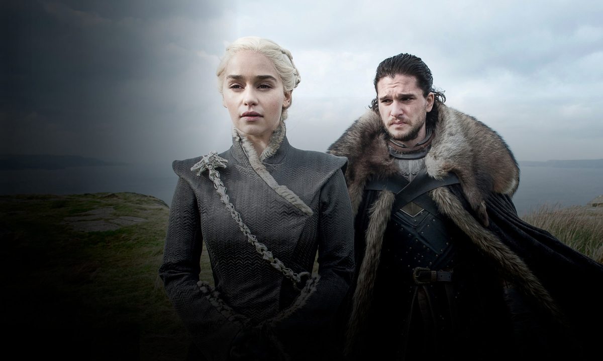Jon Snow y Danaerys en Game of Thrones