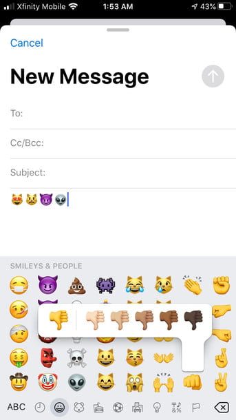 Texto alternativo iPhone