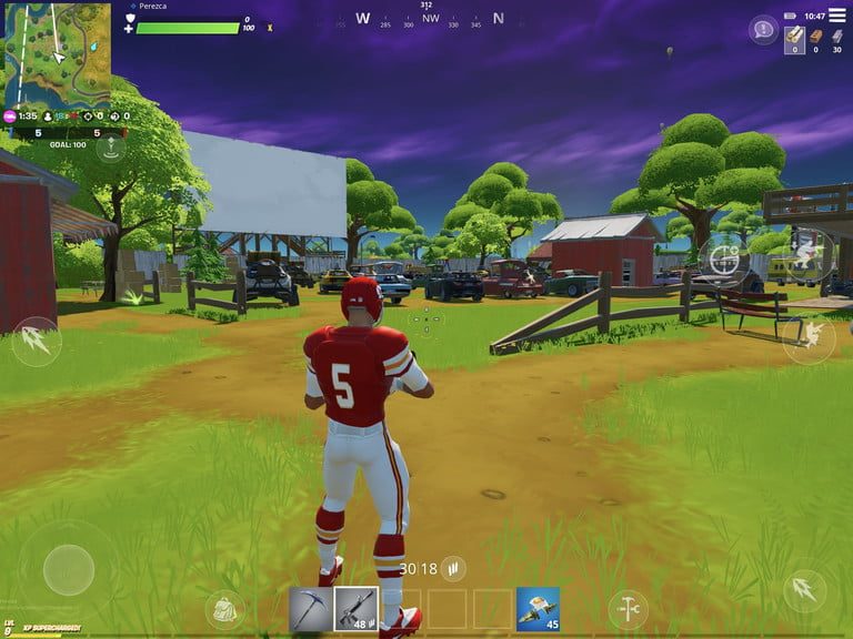 Cine al aire libre en Fortnite