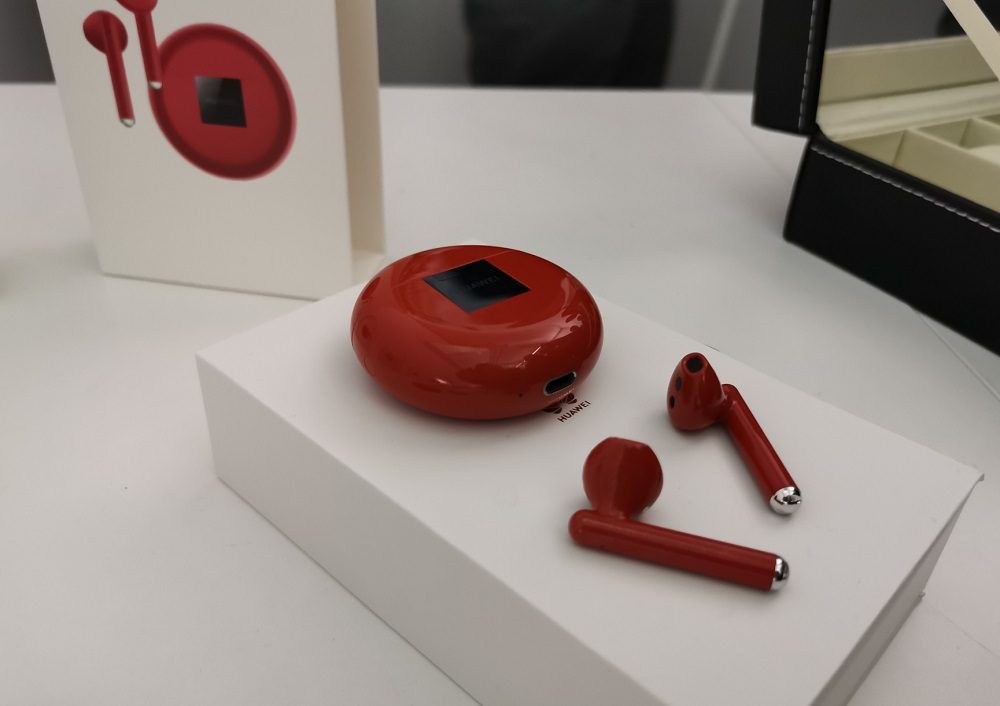 auriculares huawei freebuds 3 en color rojo
