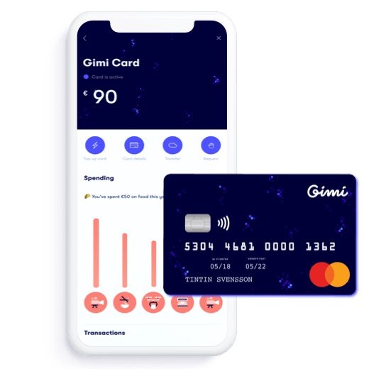 Gimi, dinero virtual