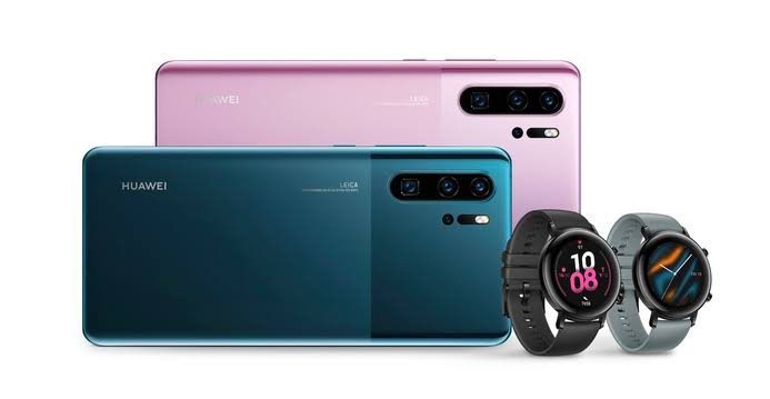 Los Huawei P30 Pro y los relojes Watch GT 2