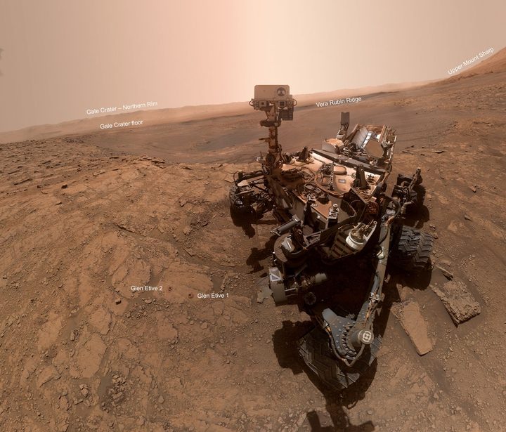El rover Curiosity de la NASA se toma una selfie en Marte