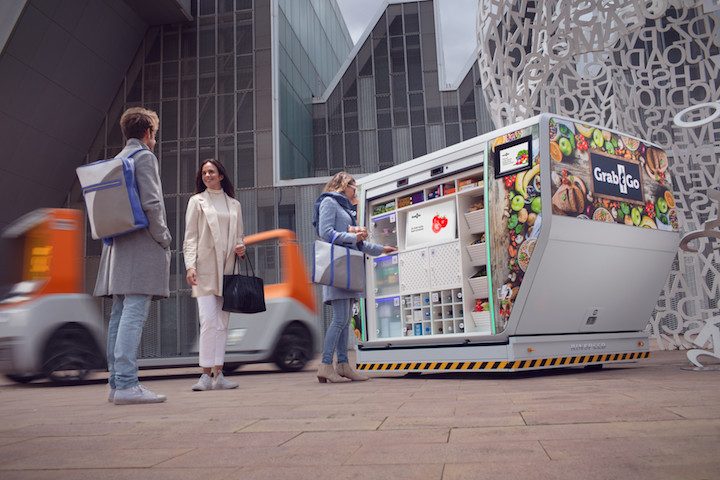 rinspeed presneta conceptual ces 2020 metrosnap grab n go  courtesy of