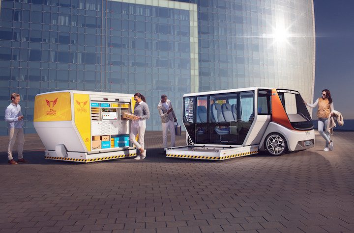 rinspeed presneta conceptual ces 2020 metrosnap pods  courtesy of