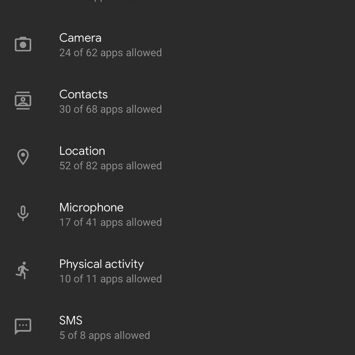 cambia permisos de aplicaciones