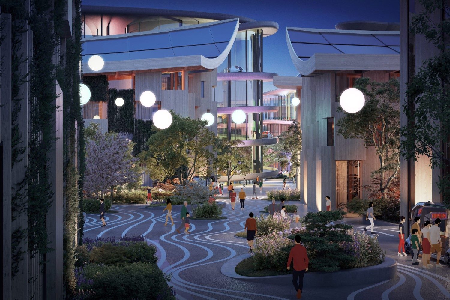 woven city toyota ces 2020 plaza approach scaled