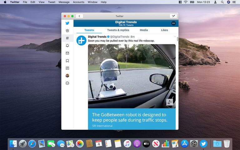 Imagen del escritorio de una computadora Apple