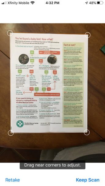 Escaneando con iPhone