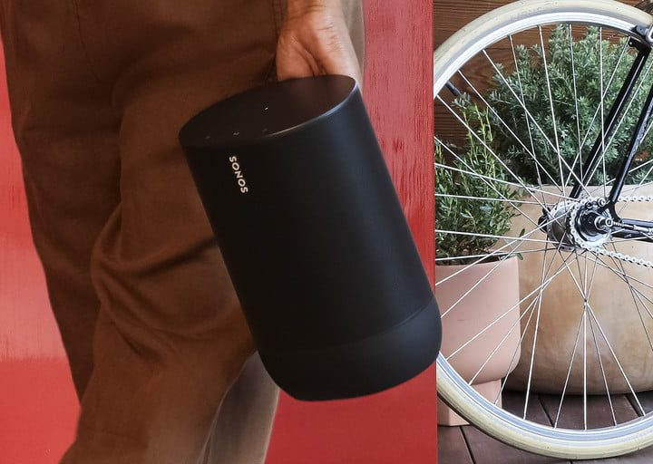 Usuario transportando la Sonos Move