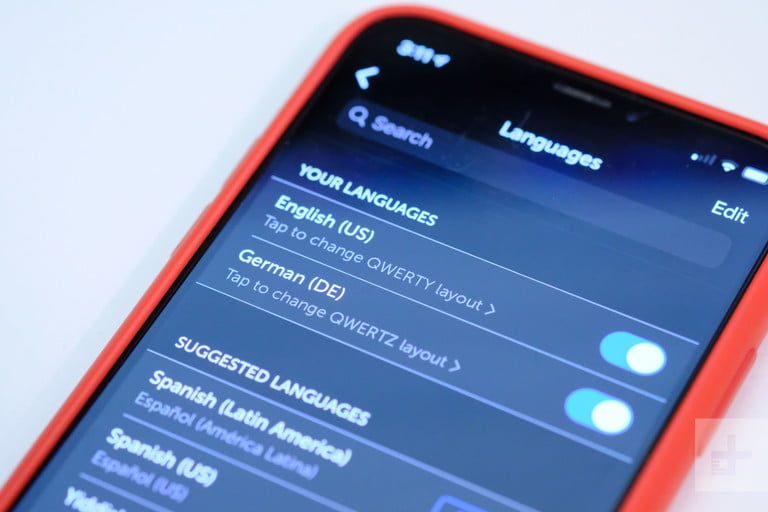 aplicación habilitar idiomas en el teclado SwiftKey