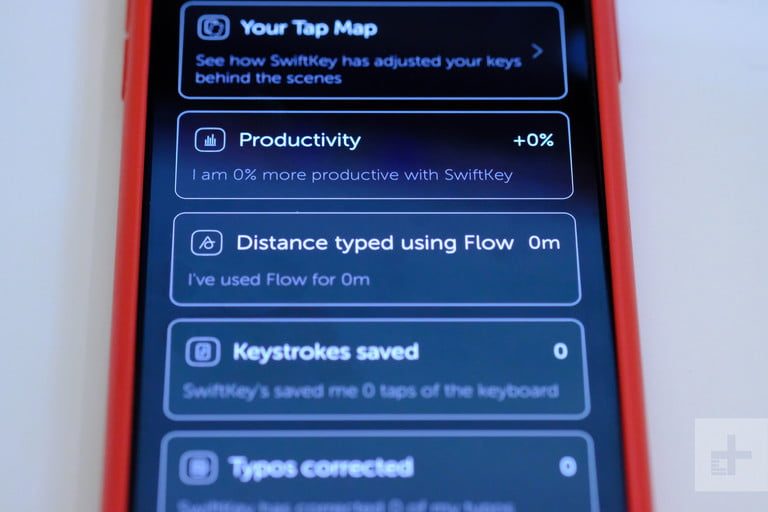 aplicación para consultar estadísticas del teclado SwiftKey