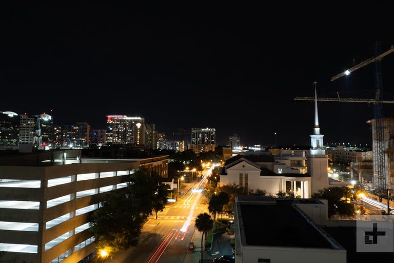 Exposición prolongada tomada con estabilizador de imagen