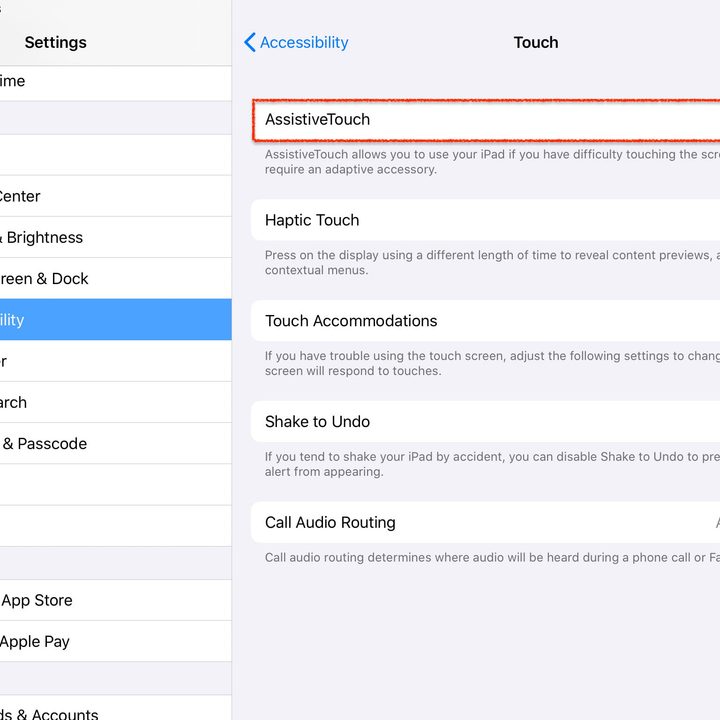 Pantalla cómo usar un mouse en un iPad paso 6, seleccionar ratón bluetooth