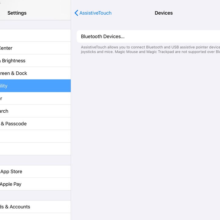 Pantalla cómo usar un mouse en un iPad paso 4, activar AssistiveTouch