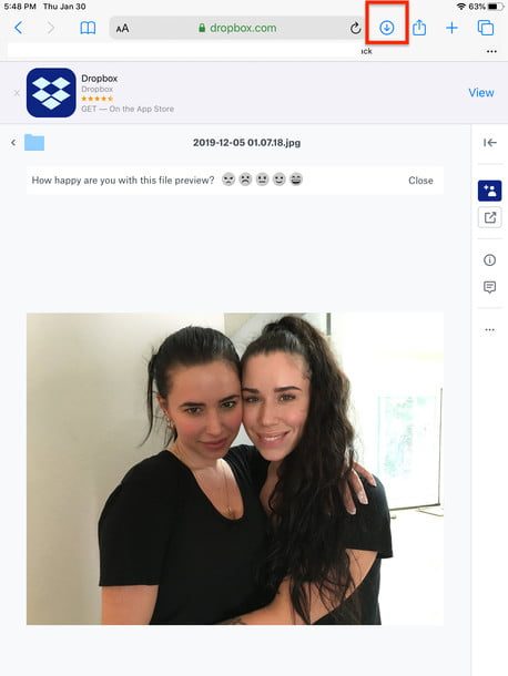 Administrador de descargas en Safari en iPadOS 13