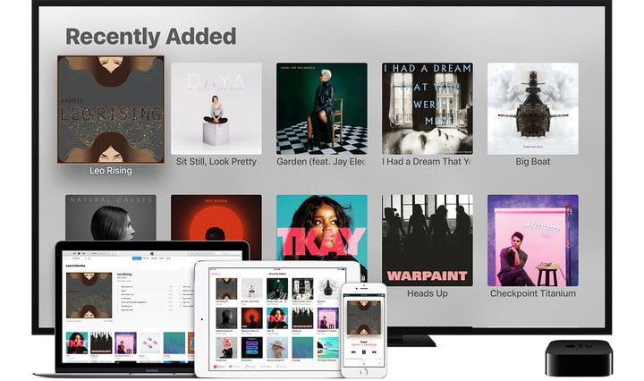 Pantalla de Apple Music