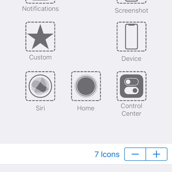 capturas de pantalla con AssistiveTouch