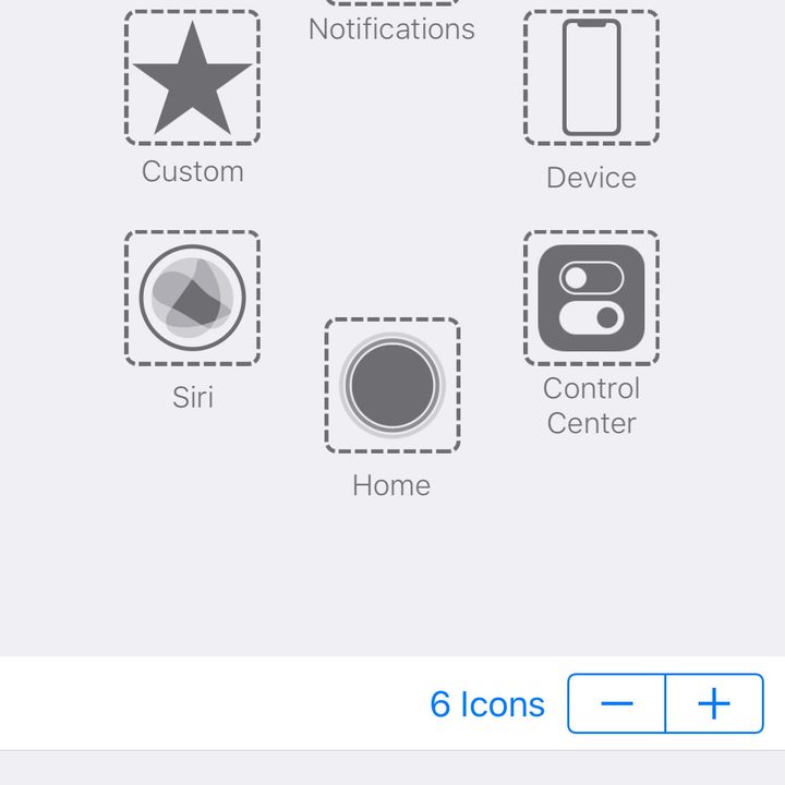 capturas de pantalla con AssistiveTouch