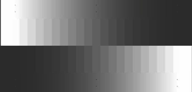 Imagen en blanco y negro de bandas de grises