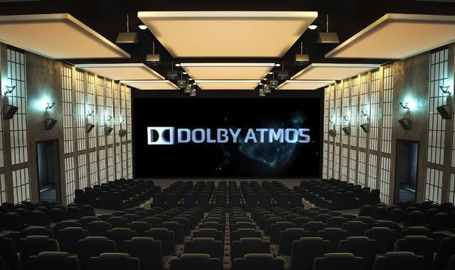 sala de cine compatible con Dolby Atmos