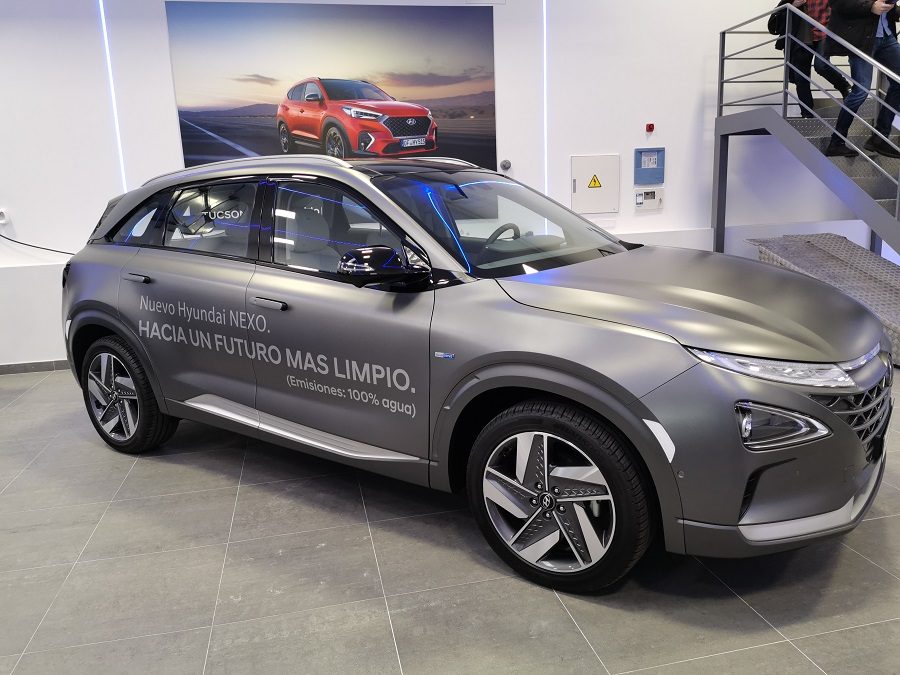 Hyundai Nexo, de pila de hidrógeno, en la tienda Eco Store Hyundai