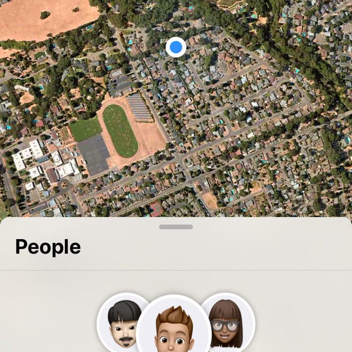 Captura de la función Find My